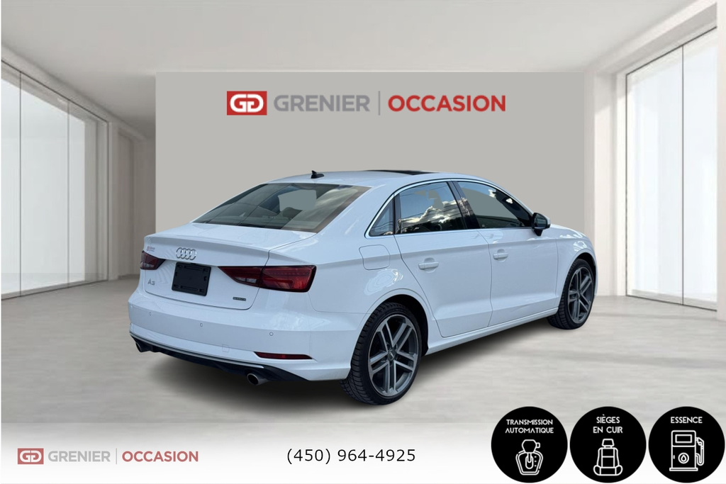 Audi A3 Progressiv Quatro cuir toit ouvrant 2019 à Terrebonne, Québec - 6 - w1024h768px