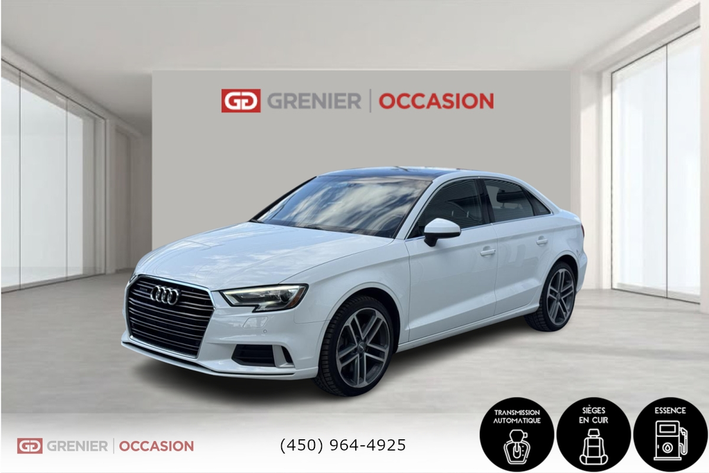 Audi A3 Progressiv Quatro cuir toit ouvrant 2019 à Terrebonne, Québec - 3 - w1024h768px
