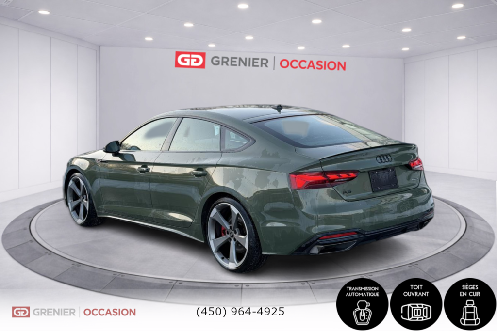 2023 Audi A5 Sportback Progressiv S Line 8 Mag Bas Kilo in Terrebonne, Quebec - 4 - w1024h768px