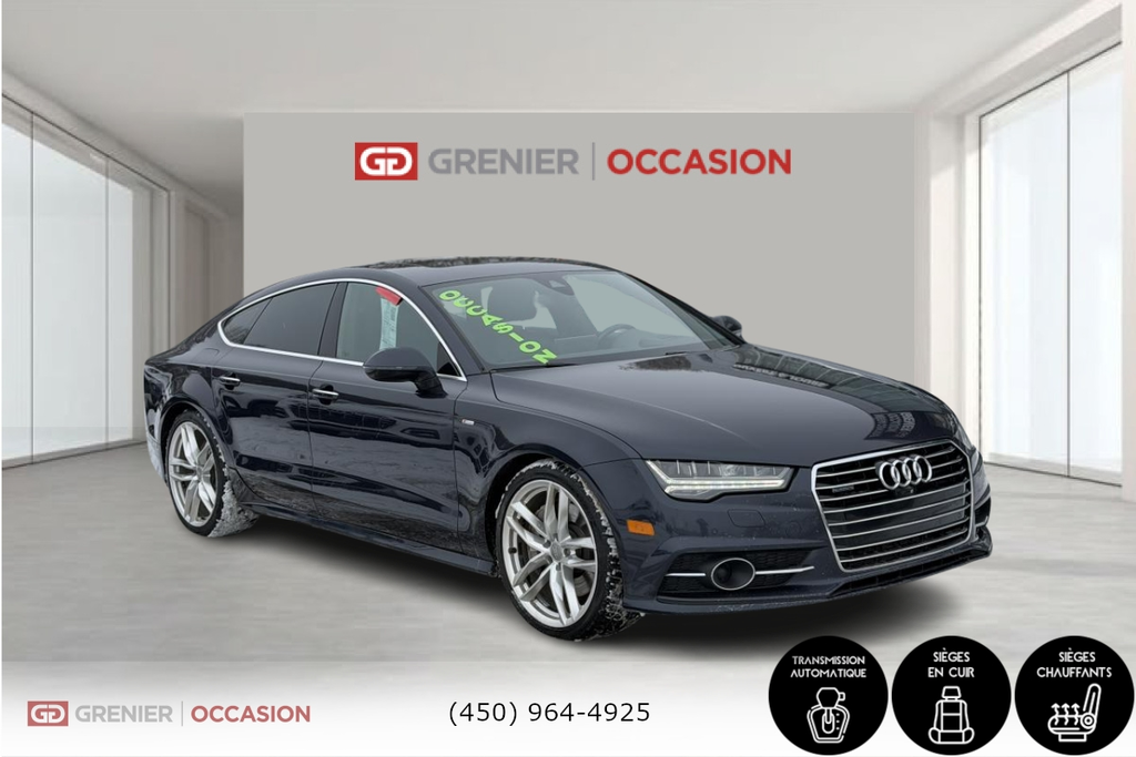 Audi A7 3.0T Technik AWD Cuir Toit Ouvrant 2017 à Terrebonne, Québec - 1 - w1024h768px