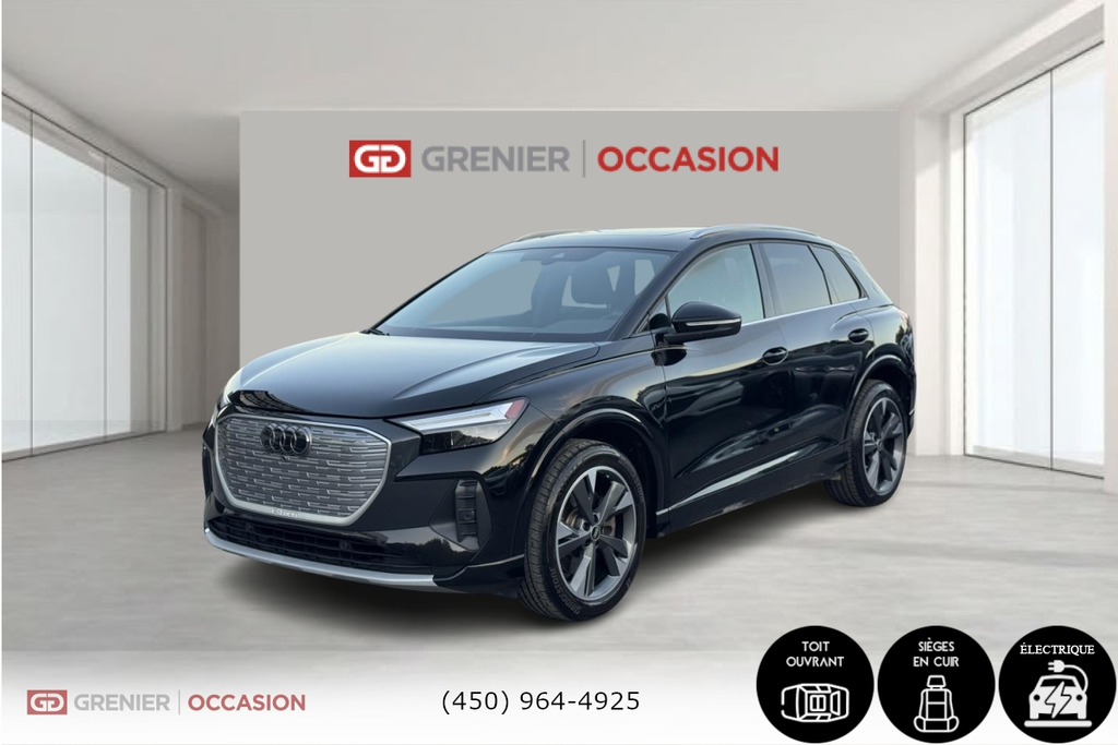 Audi Q4 e-tron 50 Quattro Bas Kilométrage 2023 à Terrebonne, Québec - 3 - w1024h768px