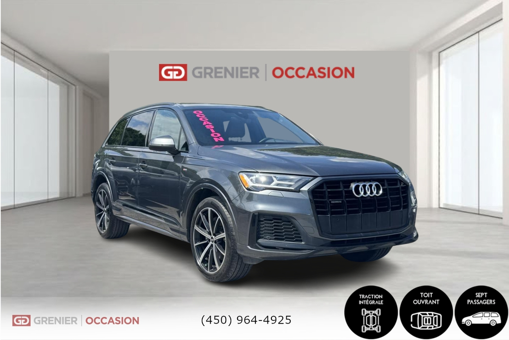 Audi Q7 Komfort S Line Cuir Toit Panoramique 2022 à Terrebonne, Québec - 1 - w1024h768px