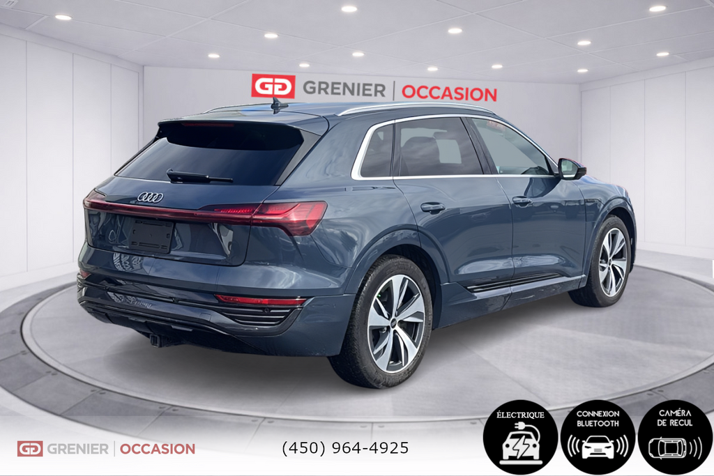 Audi Q8 e-tron Premium Cuir Toit Panoramique AWD 2024 à Terrebonne, Québec - 2 - w1024h768px