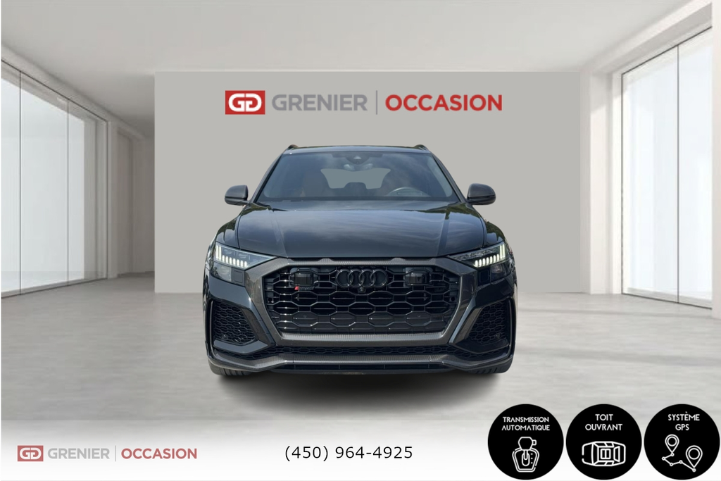 Audi RS Q8 Carbon Fiber Black Optic 23''  Bas Kilométrage 2022 à Terrebonne, Québec - 2 - w1024h768px