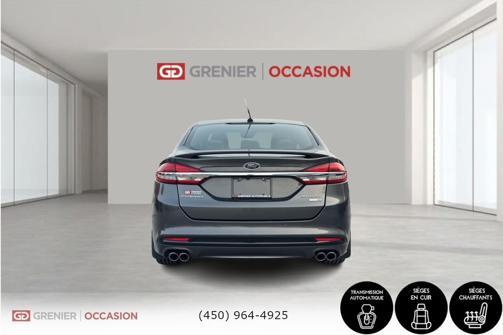 Ford Fusion Sport V6 Toit. Ouvrant Cam Rec Bas Kilo 2018 à Terrebonne, Québec - 5 - w1024h768px