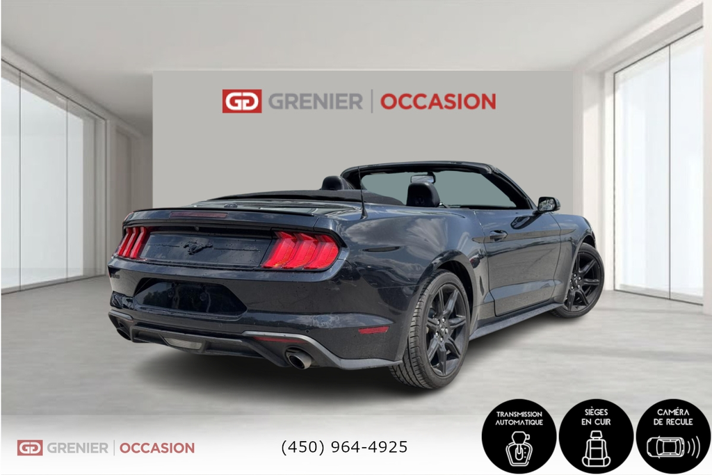 Ford Mustang Premium EcoBoost Convertible Bluetooth 2019 à Terrebonne, Québec - 6 - w1024h768px