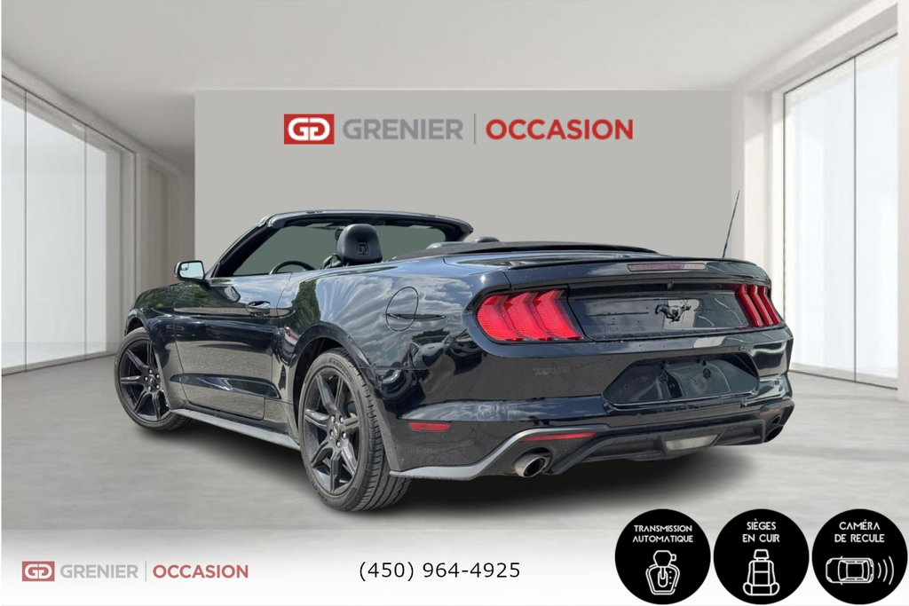 Ford Mustang Premium EcoBoost Convertible Bluetooth 2019 à Terrebonne, Québec - 4 - w1024h768px