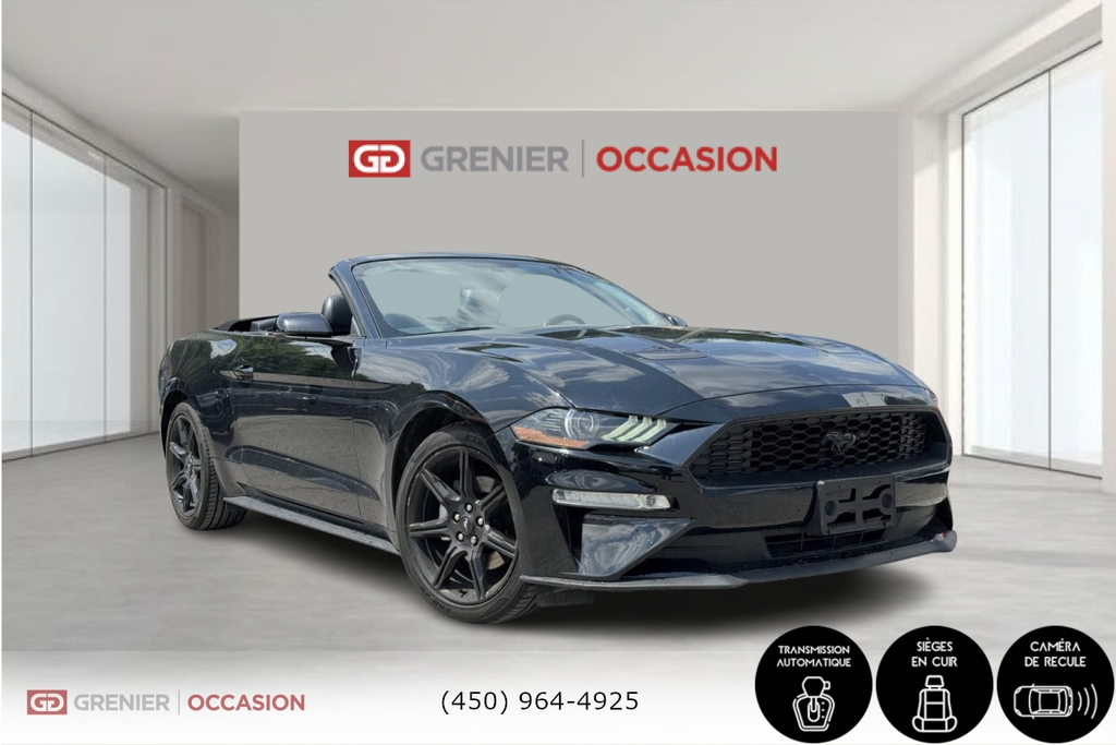 Ford Mustang Premium EcoBoost Convertible Bluetooth 2019 à Terrebonne, Québec - 1 - w1024h768px