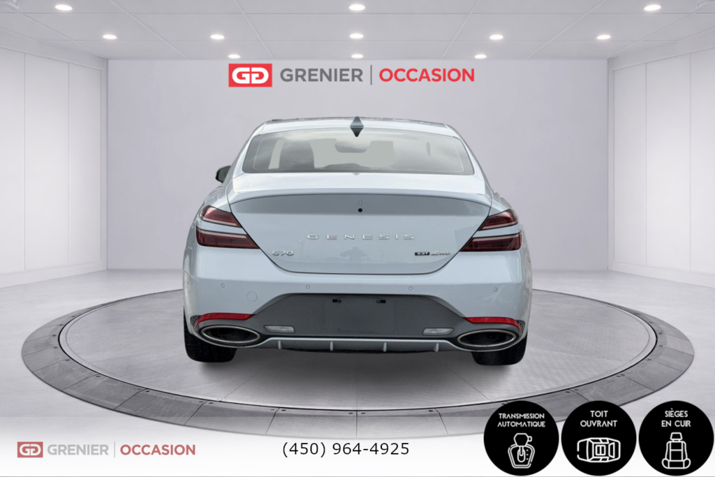 2022 GENESIS G70 3.3T Sport AWD Toit panoramique Cuir rouge in Terrebonne, Quebec - 5 - w1024h768px