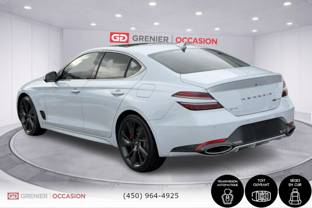 2022 GENESIS G70 3.3T Sport AWD Toit panoramique Cuir rouge in Terrebonne, Quebec - 4 - w1024h768px