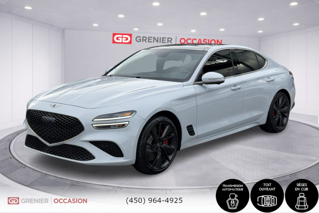 2022 GENESIS G70 3.3T Sport AWD Toit panoramique Cuir rouge in Terrebonne, Quebec - 3 - w1024h768px