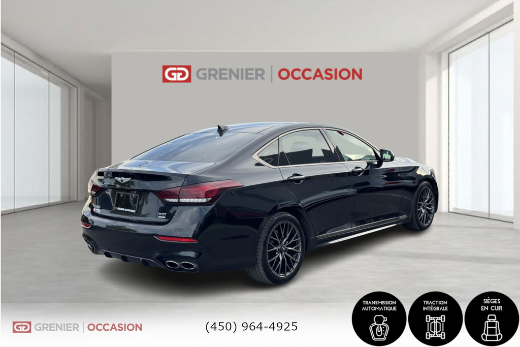 2020 GENESIS G80 3.3T Sport AWD Cuir 3.3T in Terrebonne, Quebec - 6 - w1024h768px
