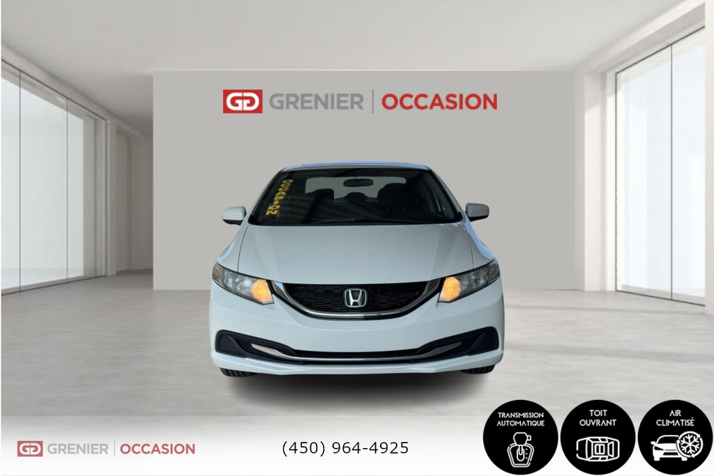 Honda Civic Sedan EX Toit Ouvrant Bas Kilo 2015 à Terrebonne, Québec - 2 - w1024h768px