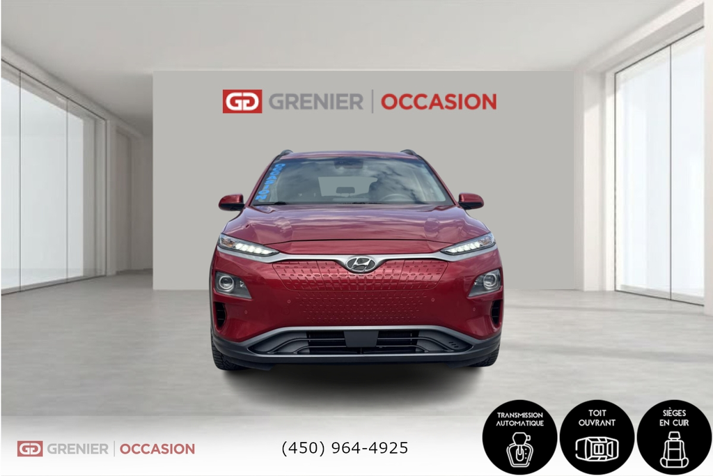 2020 Hyundai KONA ELECTRIC Ultimate Cuir Toit Ouvrant Bas Kilométrage in Terrebonne, Quebec - 2 - w1024h768px