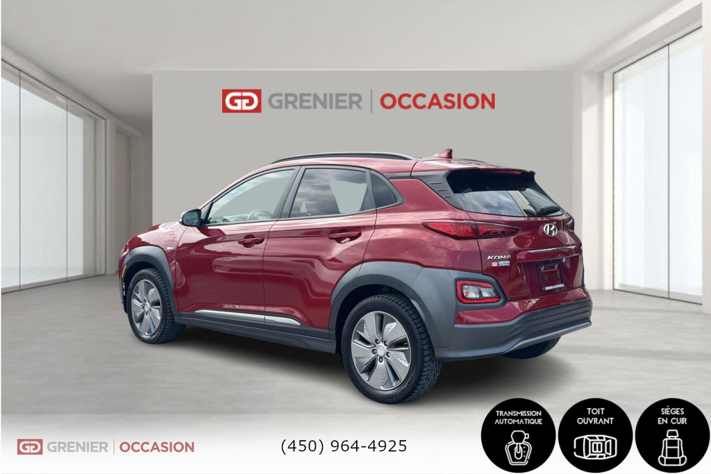 2020 Hyundai KONA ELECTRIC Ultimate Cuir Toit Ouvrant Bas Kilométrage in Terrebonne, Quebec - 4 - w1024h768px