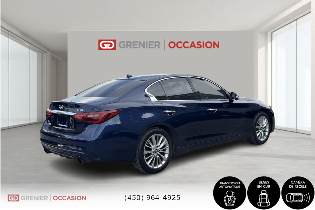 2021 Infiniti Q50 Luxe Cuir AWD Toit Ouvrant 3.0 in Terrebonne, Quebec - 6 - w1024h768px