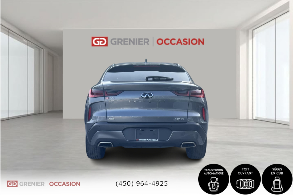 2021 Infiniti QX55 LUXE Système de Navigation, AWD in Terrebonne, Quebec - 5 - w1024h768px