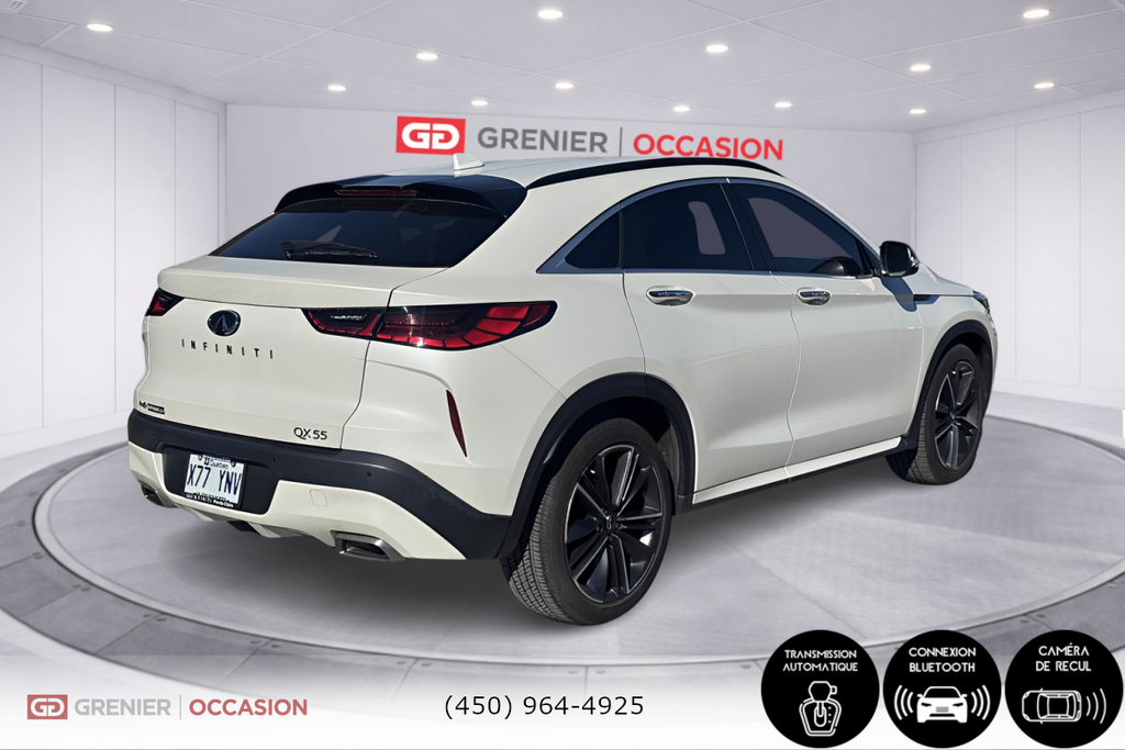 2023 Infiniti QX55 LUXE * Bas Kilométrage * in Terrebonne, Quebec - 2 - w1024h768px