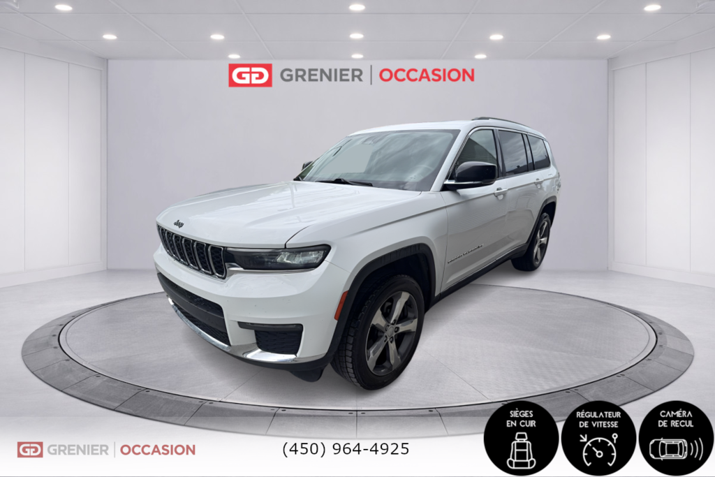 2021 Jeep Grand Cherokee L Limited Cuir Toit Panoramique 6 Passagers in Terrebonne, Quebec - 5 - w1024h768px