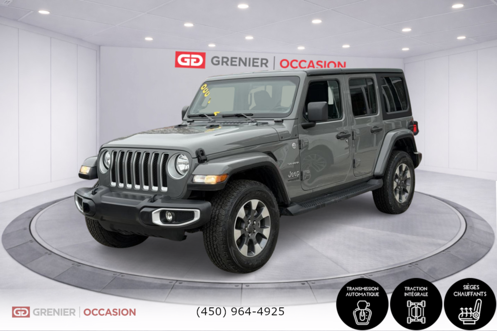 Jeep Wrangler Unlimited Sahara v6 4x4 Bas Kilométrage 2021 à Terrebonne, Québec - 3 - w1024h768px