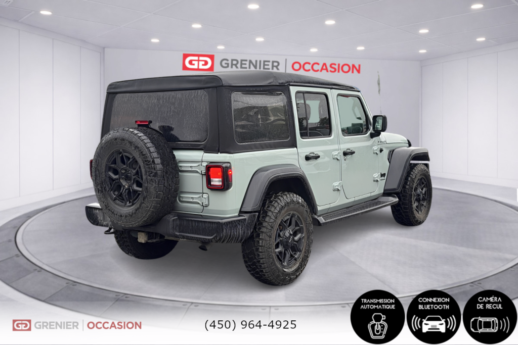 Jeep Wrangler Sport S 2 Toit Bas Kilométrage 2023 à Terrebonne, Québec - 2 - w1024h768px