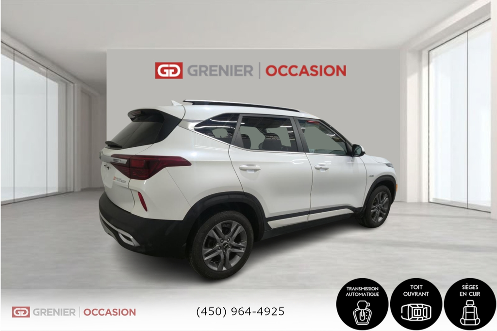 Kia Seltos EX AWD Cuir Toit Ouvrant Bas Kilométrage 2021 à Terrebonne, Québec - 7 - w1024h768px