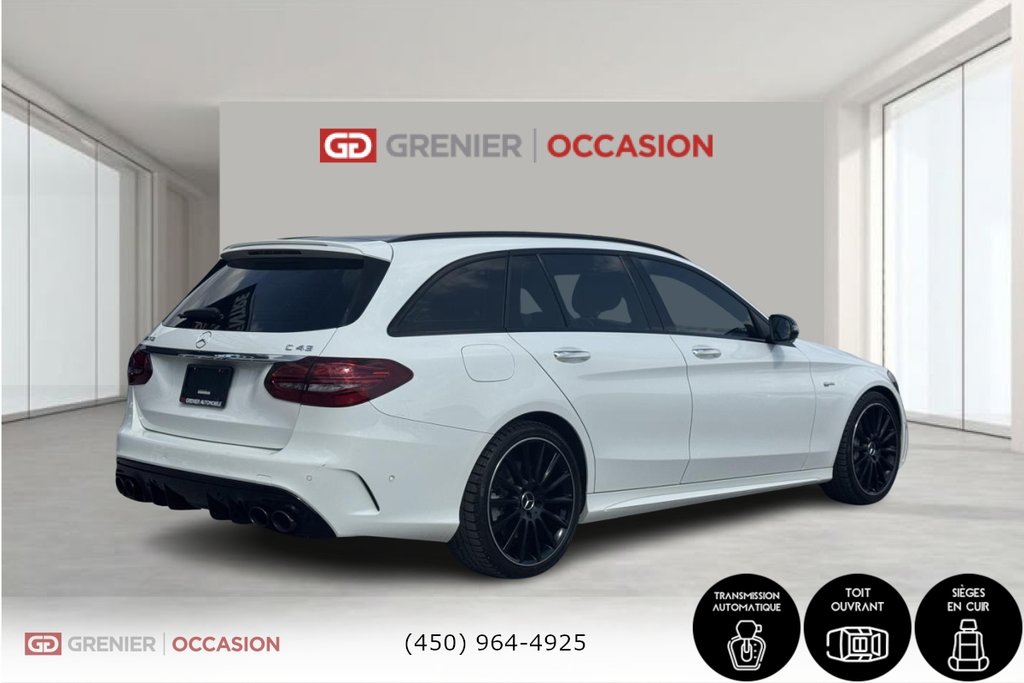 2019 Mercedes-Benz C-Class AMG C43 Wagon Burmester active exhaust in Terrebonne, Quebec - 6 - w1024h768px