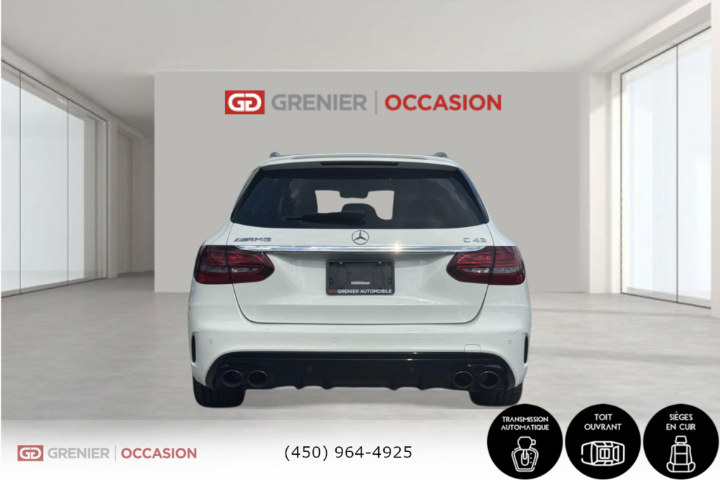 2019 Mercedes-Benz C-Class AMG C43 Wagon Burmester active exhaust in Terrebonne, Quebec - 5 - w1024h768px