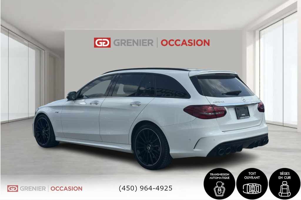 2019 Mercedes-Benz C-Class AMG C43 Wagon Burmester active exhaust in Terrebonne, Quebec - 4 - w1024h768px