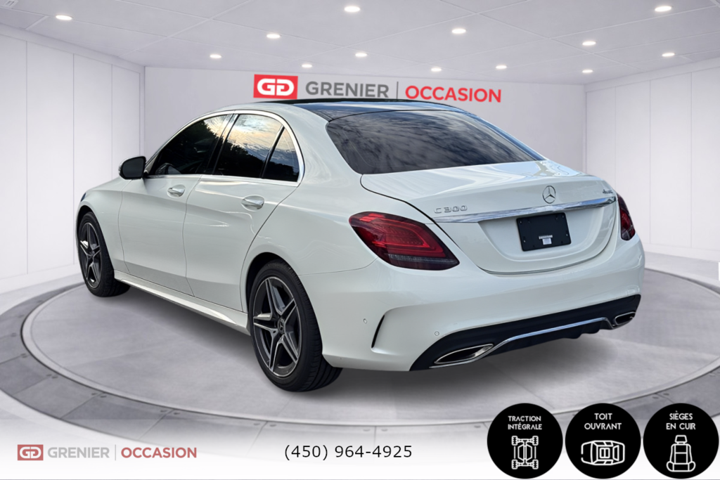 Mercedes-Benz C-Class C 300 AMG Cuir Toit Panoramique 2021 à Terrebonne, Québec - 4 - w1024h768px