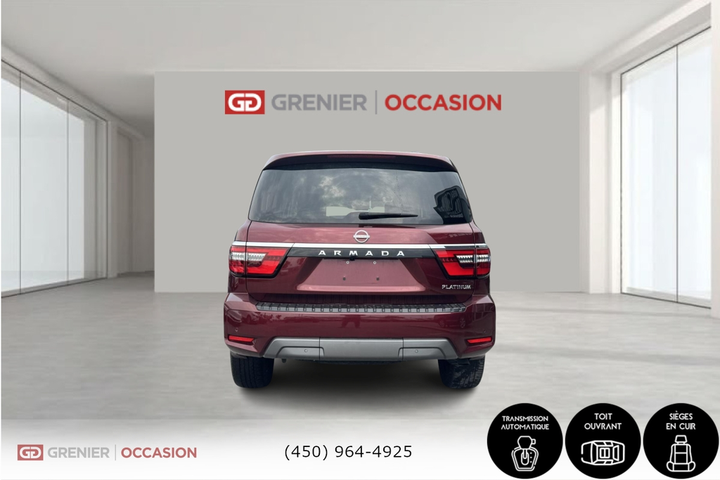 2021 Nissan Armada Platinum Cuir Toit Ouvrant Navigation in Terrebonne, Quebec - 5 - w1024h768px