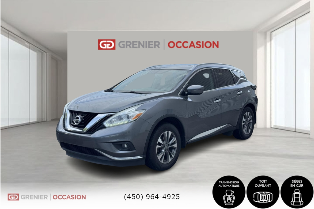 Nissan Murano SL AWD Cuir Toit Panoramique 2017 à Terrebonne, Québec - 3 - w1024h768px