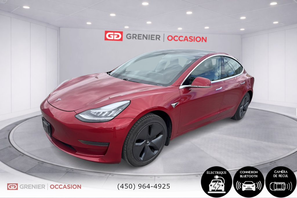 Tesla Model 3 Standard Range Plus Cuir Bas Kilométrage 2020 à Terrebonne, Québec - 5 - w1024h768px