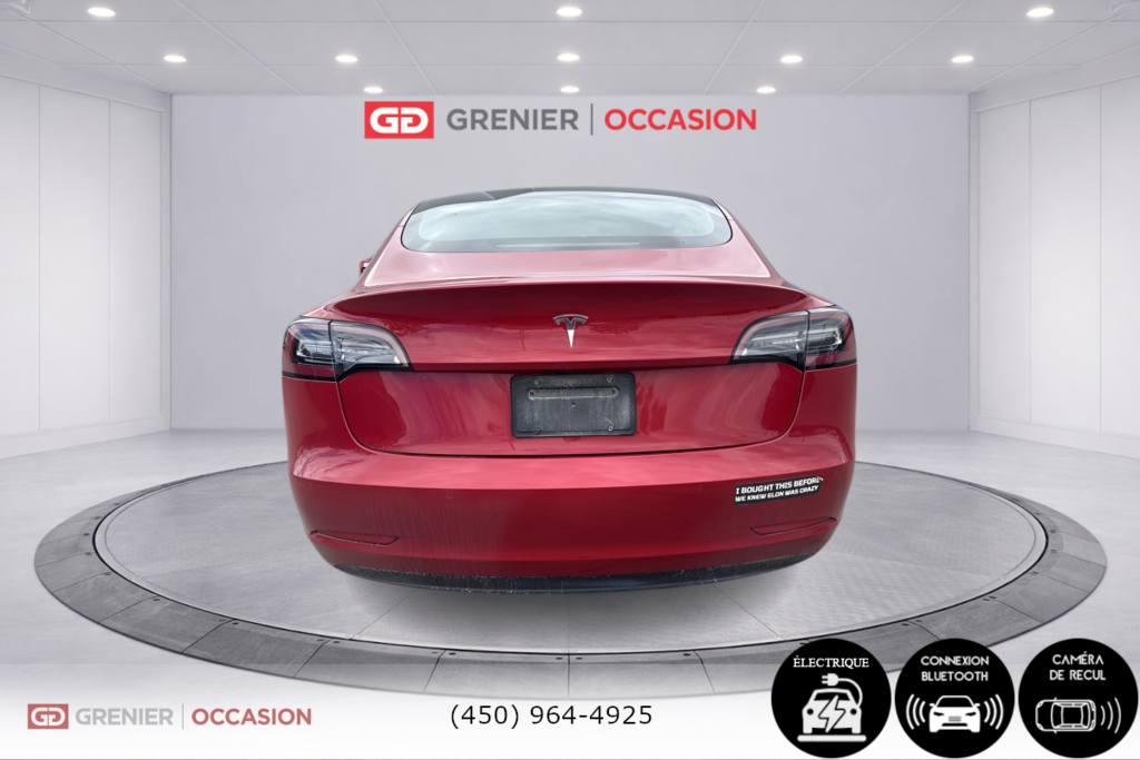 Tesla Model 3 Standard Range Plus Cuir Bas Kilométrage 2020 à Terrebonne, Québec - 3 - w1024h768px