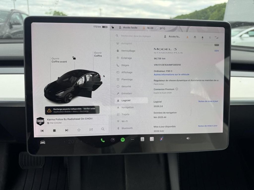 2021 Tesla Model 3 Cuir Blanc Toit Vitré in Terrebonne, Quebec - 12 - w1024h768px