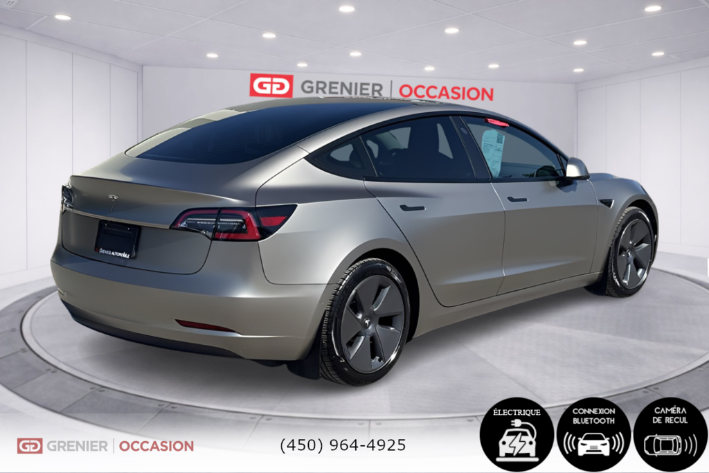 Tesla Model 3 Standard Range Plus Bas Kilométrage 2022 à Terrebonne, Québec - 2 - w1024h768px