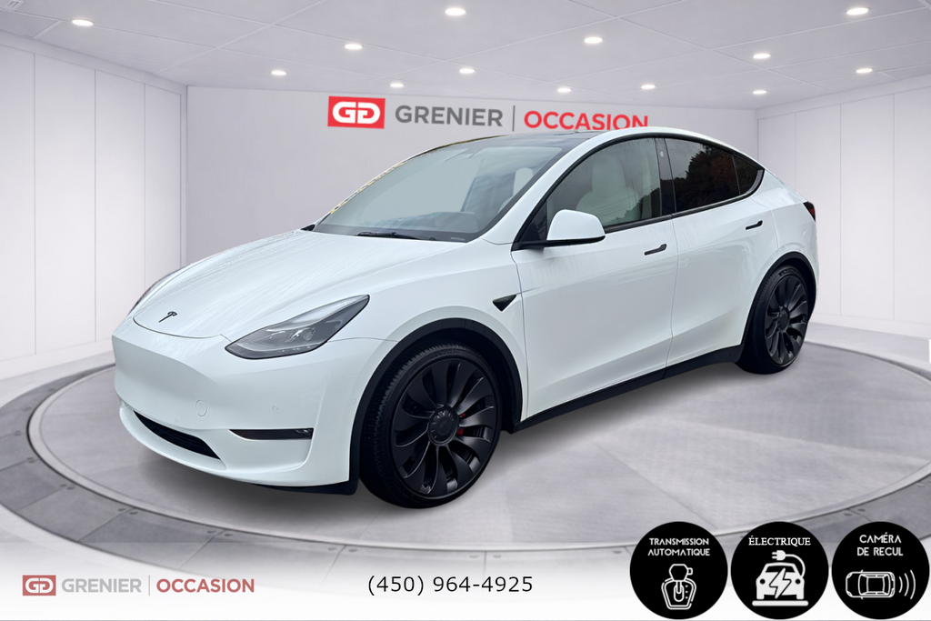 Tesla Model Y Performance AWD Intérieur Blanc 2021 à Terrebonne, Québec - 5 - w1024h768px