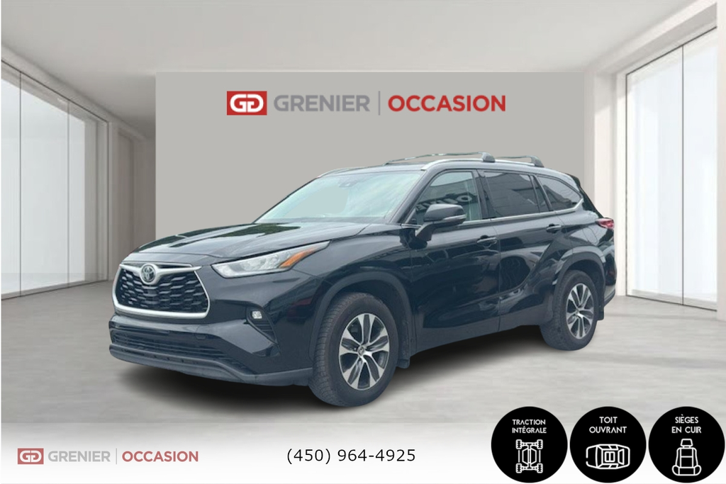 2021 Toyota Highlander XLE Night Package Toit Cuir in Terrebonne, Quebec - 3 - w1024h768px