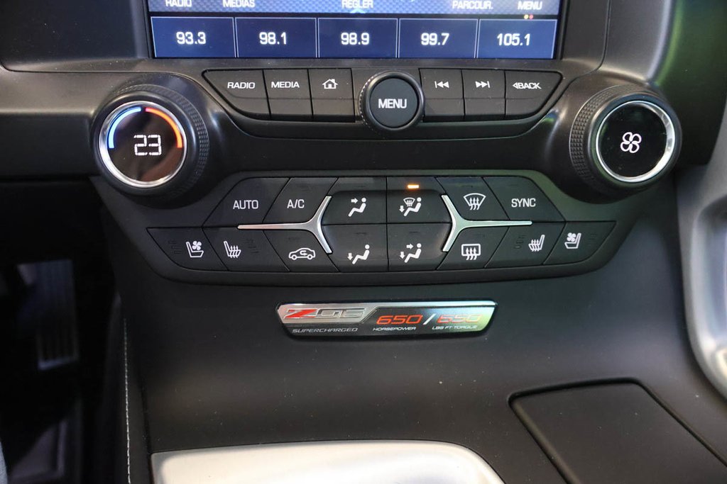 Chevrolet Corvette Z06 3LZ + V8 6.2L + 650 HP + RWD + TOIT TARGA 2019 à Terrebonne, Québec - 25 - w1024h768px