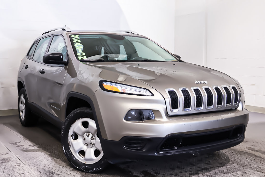 2016 Jeep Cherokee SPORT + 4X4 + DEMARREUR + CAMERA DE RECUL in Terrebonne, Quebec - 1 - w1024h768px