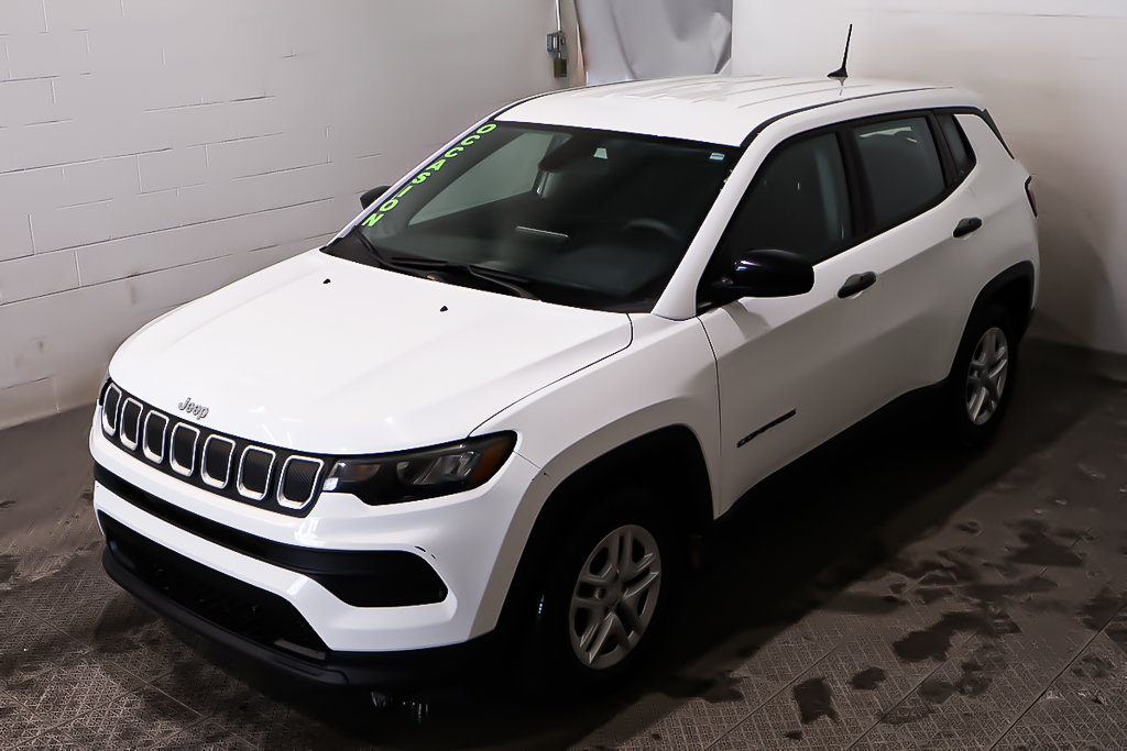 2022 Jeep Compass SPORT + 4X2 + GROUPE ELECTRIQUE + CARPLAY in Terrebonne, Quebec - 3 - w1024h768px