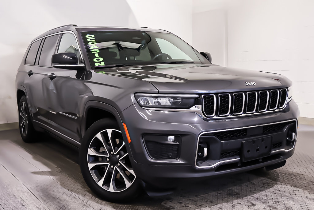 Jeep Grand Cherokee L OVERLAND + 4X4 + V8 + CUIR + TOIT OUVRANT PANO 2022 à Terrebonne, Québec - 1 - w1024h768px