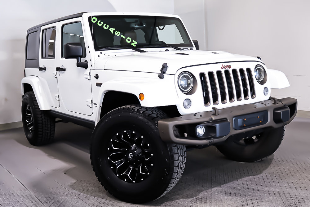 Jeep Wrangler Unlimited SAHARA + 75E ANNIVERSAIRE + NAV GPS 2017 à Terrebonne, Québec - 1 - w1024h768px