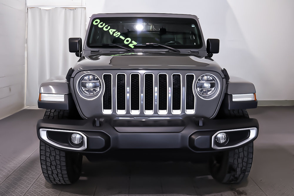 Jeep Wrangler Unlimited SAHARA + SKY ONE TOUCH + CUIR + 2020 à Terrebonne, Québec - 2 - w1024h768px