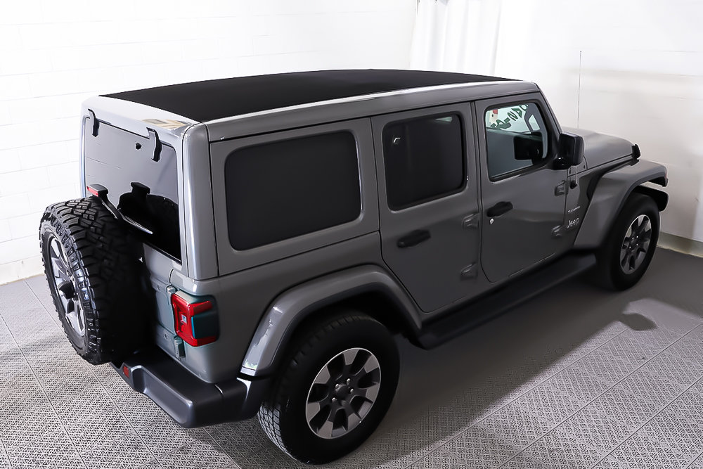 2020 Jeep Wrangler Unlimited SAHARA + SKY ONE TOUCH + CUIR + in Terrebonne, Quebec - 7 - w1024h768px