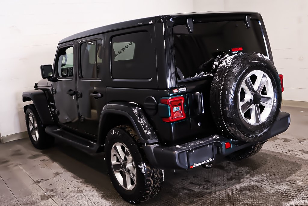 Jeep Wrangler UNLIMITED + SAHARA + 4X4 + SKY ONE-TOUCH 2020 à Terrebonne, Québec - 5 - w1024h768px