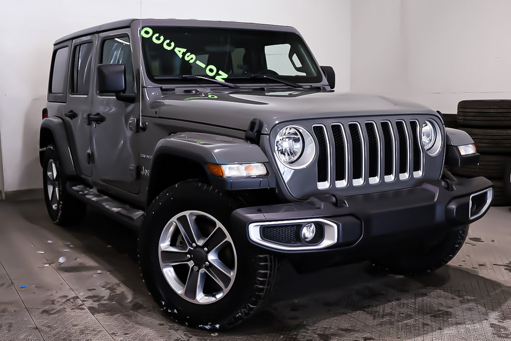 Jeep Wrangler UNLIMITED SAHARA + 4X4 + ENS TECHNOLOGIE 2021 à Terrebonne, Québec - 1 - w1024h768px