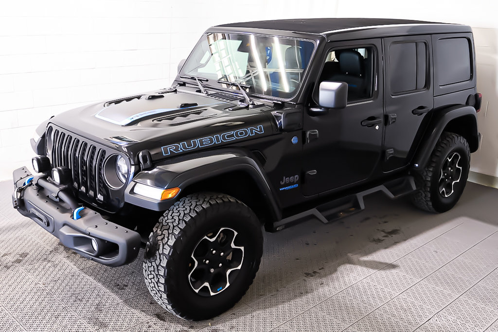 Jeep Wrangler 4XE + UNLIMITED RUBICON + 4X4 + SKY ONE-TOUCH 2022 à Terrebonne, Québec - 3 - w1024h768px