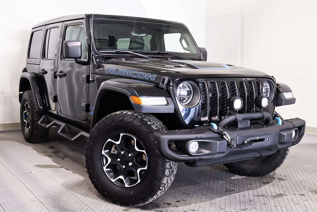 Jeep Wrangler 4XE + UNLIMITED RUBICON + 4X4 + SKY ONE-TOUCH 2022 à Terrebonne, Québec - 1 - w1024h768px