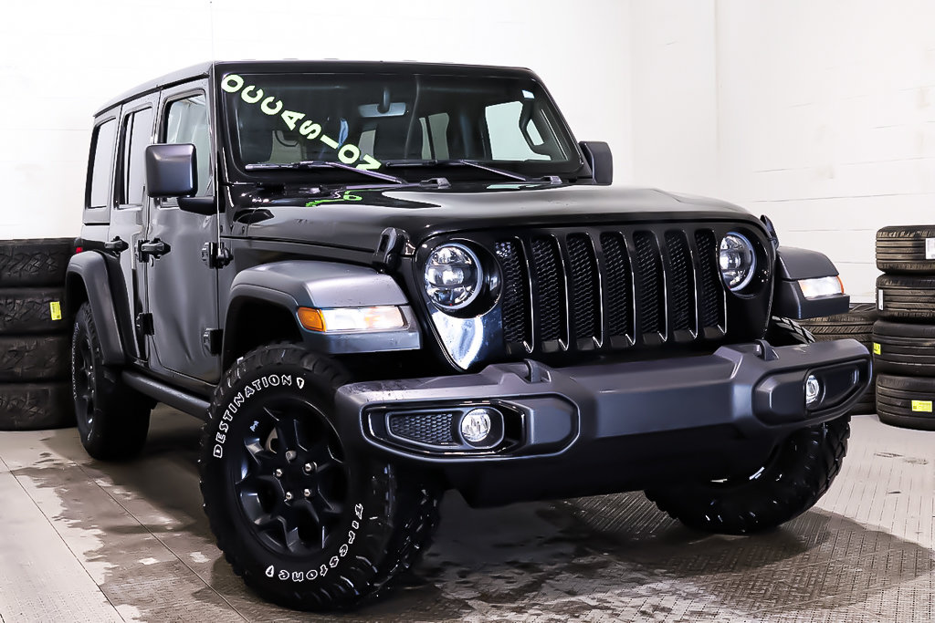 Jeep Wrangler UNLIMITED WILLYS + 4X4 + ATTELAGE DE REMORQUE 2023 à Terrebonne, Québec - 1 - w1024h768px